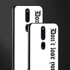 don't lose yourself glass case for oppo f11 pro image-2