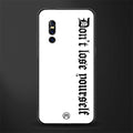 don't lose yourself glass case for vivo v15 pro image
