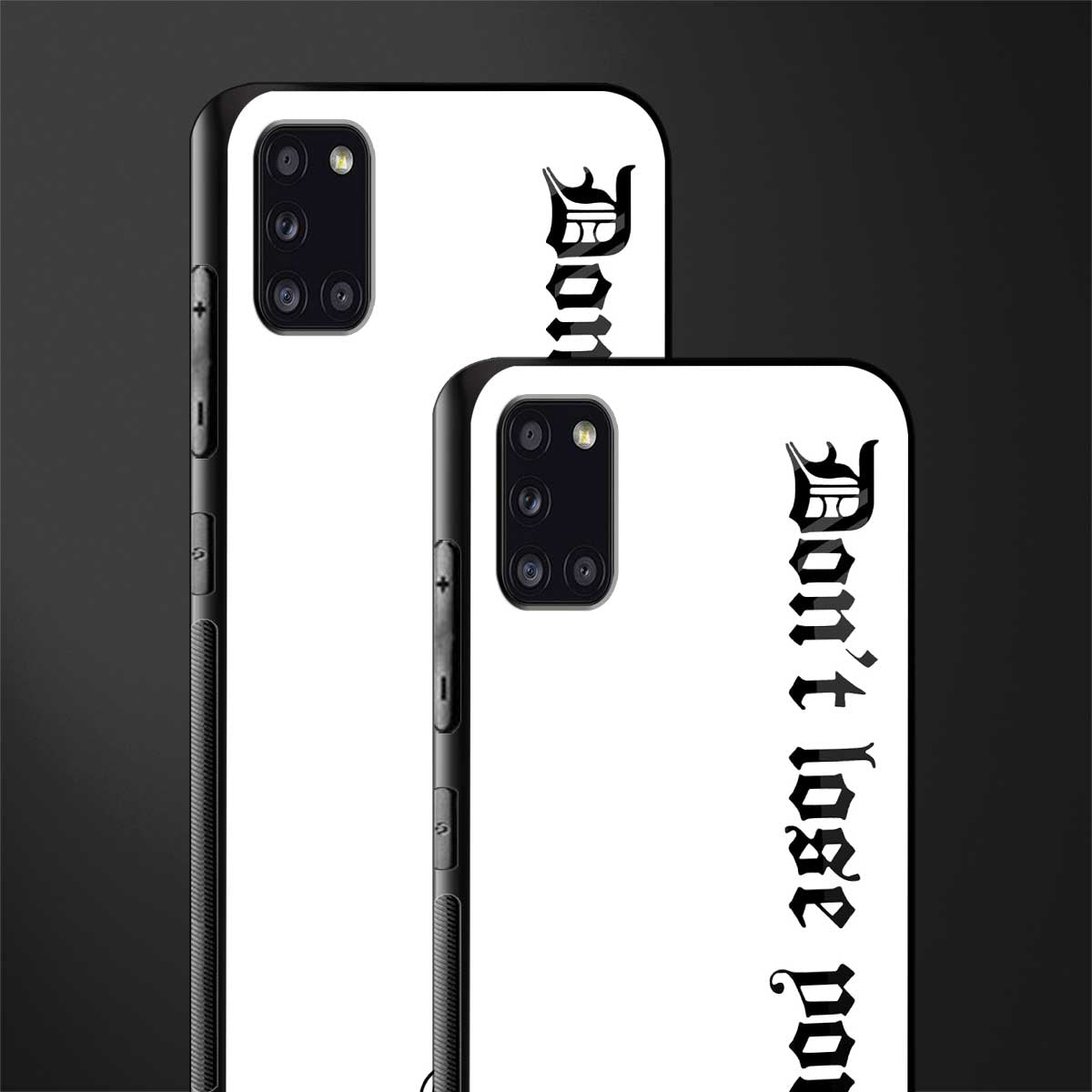 don't lose yourself glass case for samsung galaxy a31 image-2
