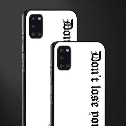 don't lose yourself glass case for samsung galaxy a31 image-2