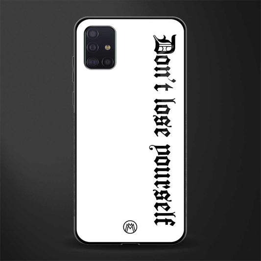 don't lose yourself glass case for samsung galaxy a71 image
