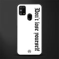 don't lose yourself glass case for samsung galaxy f41 image