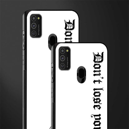 don't lose yourself glass case for samsung galaxy m21 image-2