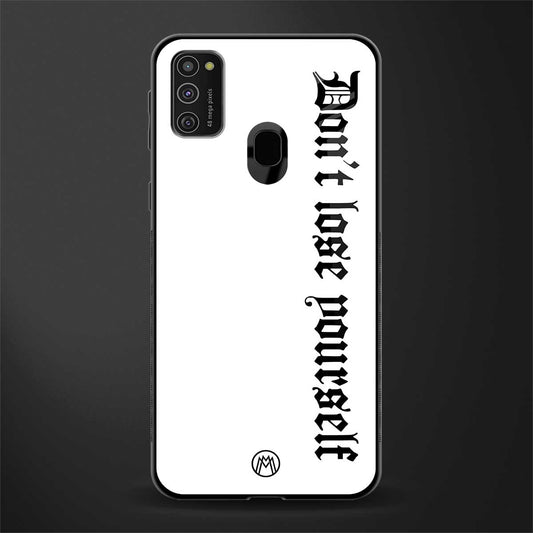 don't lose yourself glass case for samsung galaxy m21 image