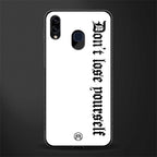 don't lose yourself glass case for samsung galaxy a20 image