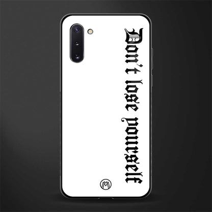 don't lose yourself glass case for samsung galaxy note 10 image