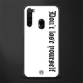 don't lose yourself glass case for redmi note 8 image