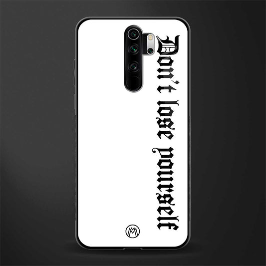 don't lose yourself glass case for redmi note 8 pro image