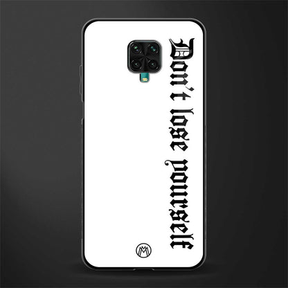 don't lose yourself glass case for redmi note 9 pro image