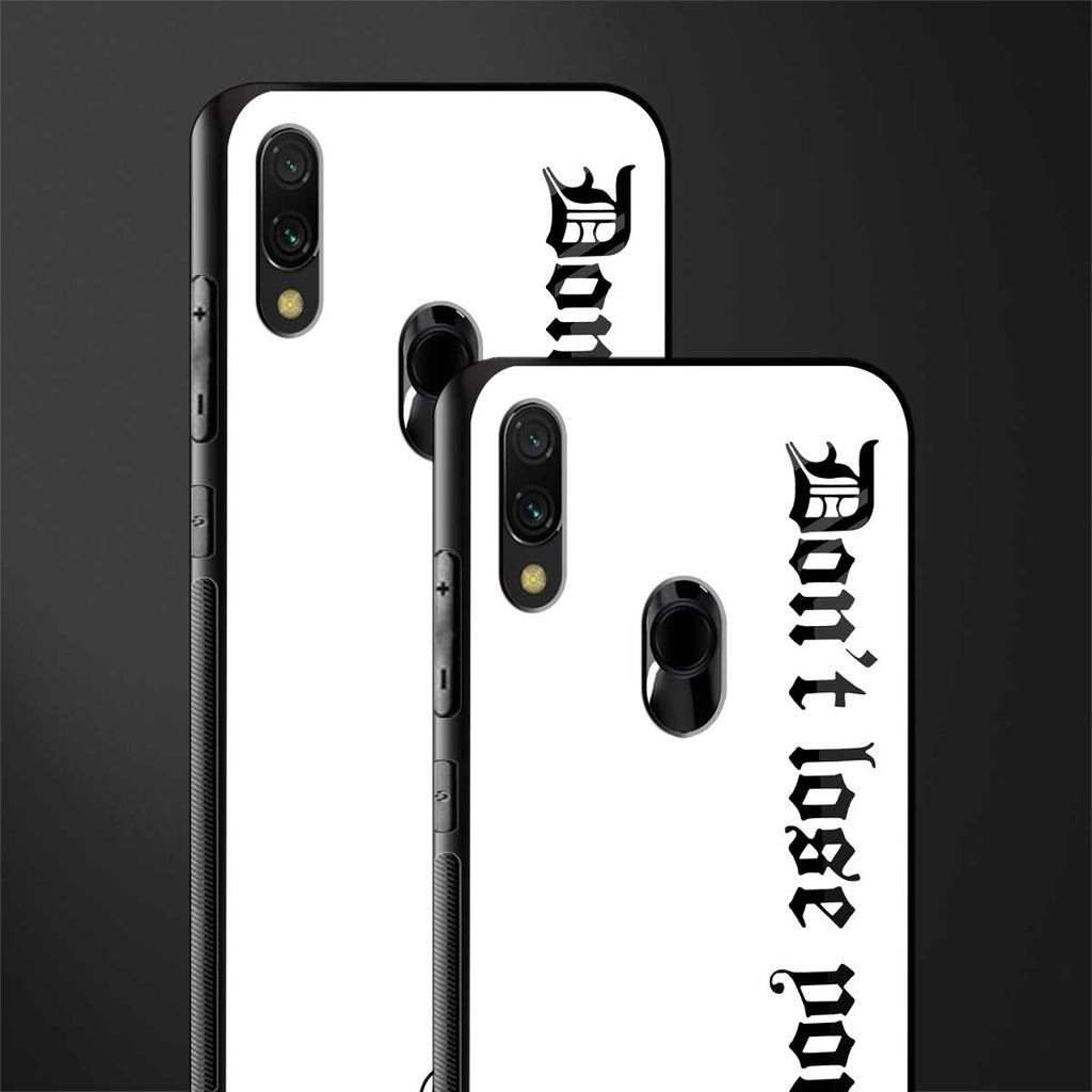 don't lose yourself glass case for redmi note 7 image-2