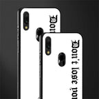 don't lose yourself glass case for redmi note 7 image-2