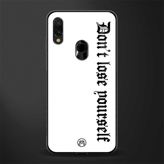don't lose yourself glass case for redmi y3 image