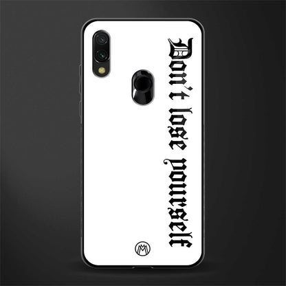 don't lose yourself glass case for redmi note 7 pro image