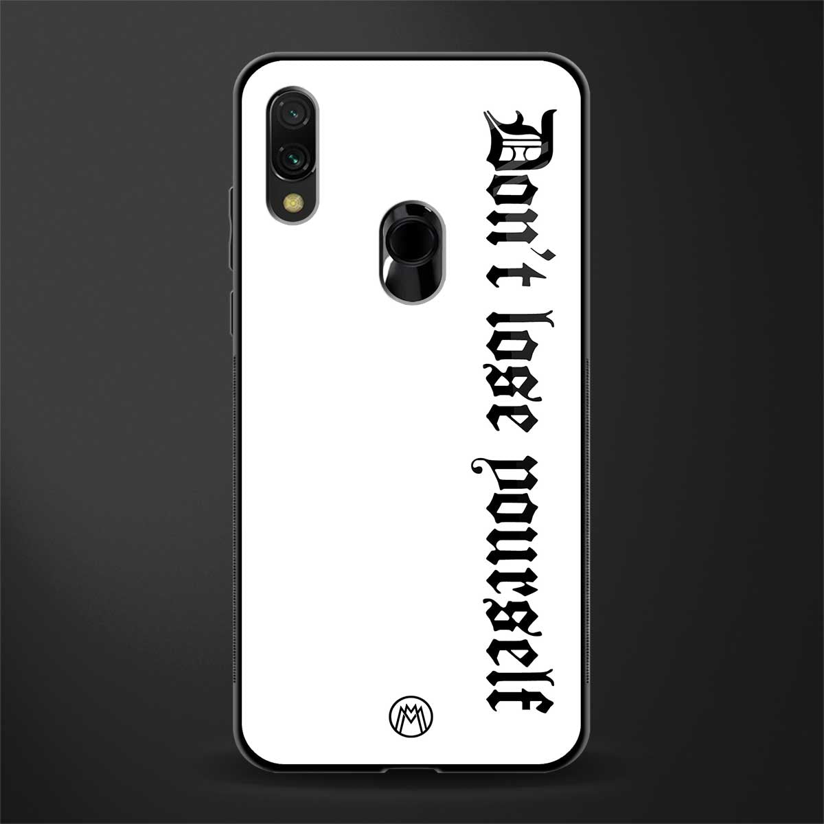 don't lose yourself glass case for redmi note 7s image