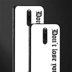 don't lose yourself glass case for redmi 8 image-2