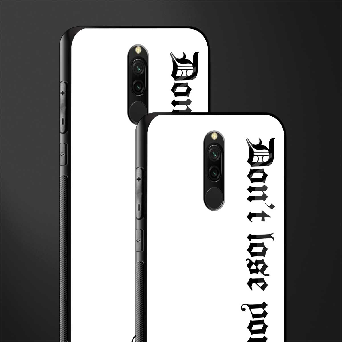 don't lose yourself glass case for redmi 8 image-2
