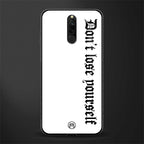 don't lose yourself glass case for redmi 8 image