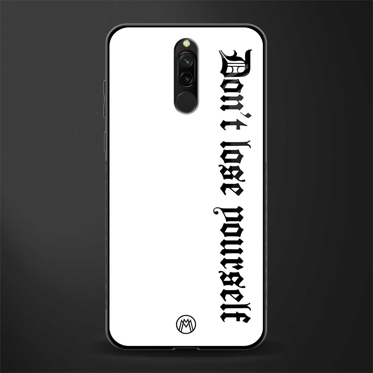 don't lose yourself glass case for redmi 8 image