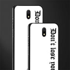 don't lose yourself glass case for redmi 8a image-2