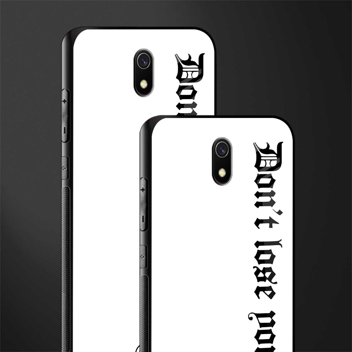 don't lose yourself glass case for redmi 8a image-2