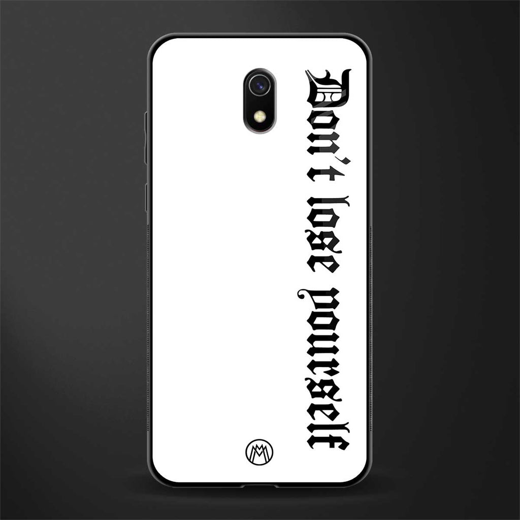 don't lose yourself glass case for redmi 8a image