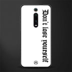 don't lose yourself glass case for redmi k20 pro image