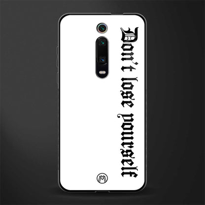 don't lose yourself glass case for redmi k20 pro image