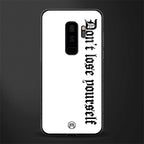 don't lose yourself glass case for samsung galaxy s9 plus image