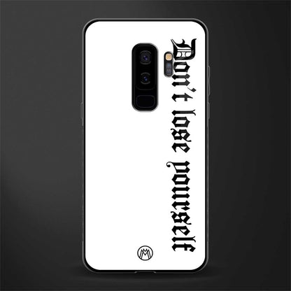 don't lose yourself glass case for samsung galaxy s9 plus image