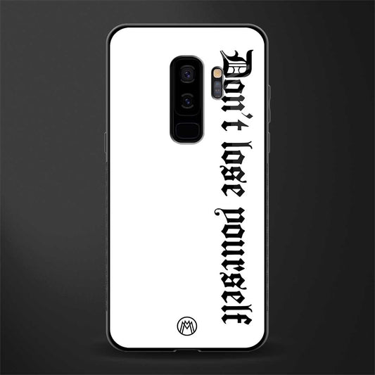 don't lose yourself glass case for samsung galaxy s9 plus image