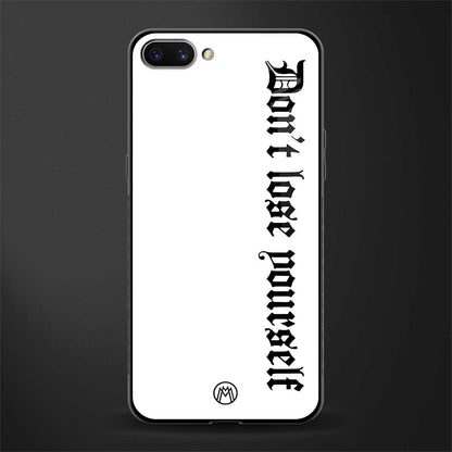 don't lose yourself glass case for realme c1 image
