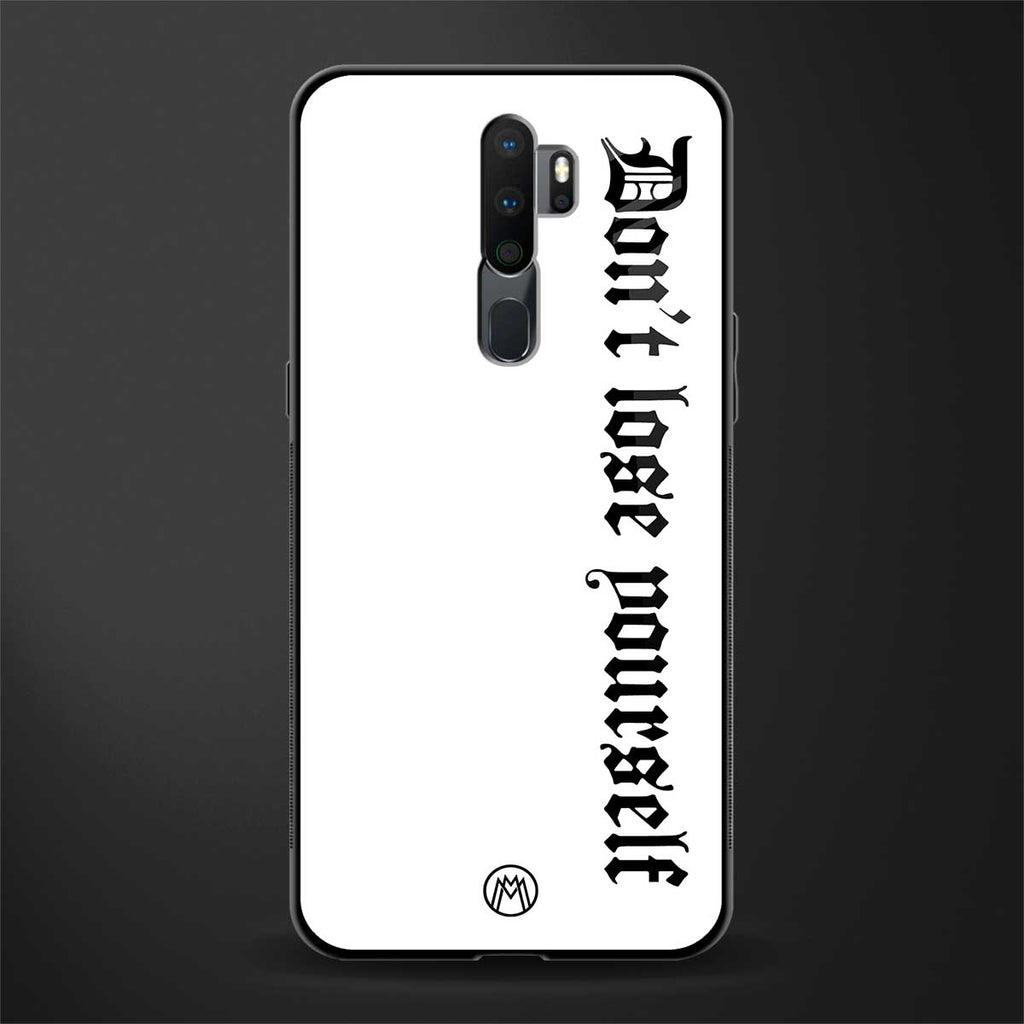 don't lose yourself glass case for oppo a5 2020 image