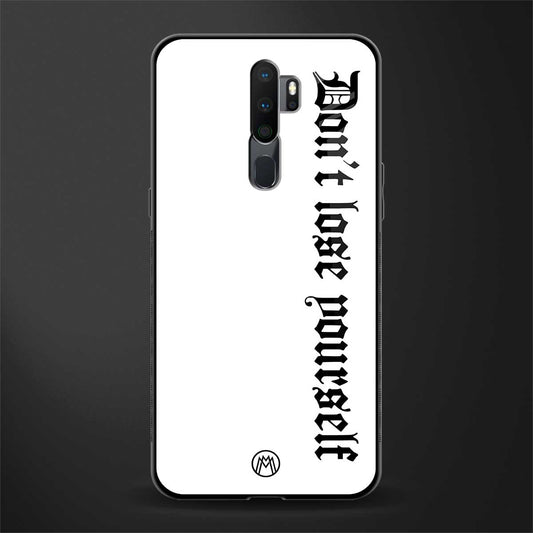 don't lose yourself glass case for oppo a5 2020 image