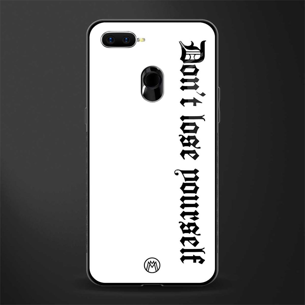 don't lose yourself glass case for oppo a7 image