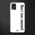 don't lose yourself back phone cover | glass case for vivo y73