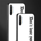 don't lose yourself glass case for realme xt image-2