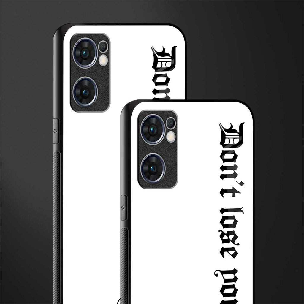 don't lose yourself glass case for oppo reno7 5g image-2