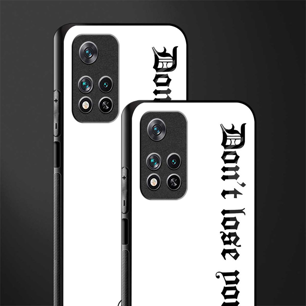 don't lose yourself glass case for xiaomi 11i 5g image-2