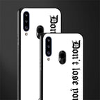 don't lose yourself glass case for samsung galaxy a20s image-2