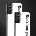 don't lose yourself glass case for samsung galaxy s21 image-2