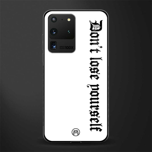 don't lose yourself glass case for samsung galaxy s20 ultra image