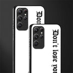 don't lose yourself glass case for samsung galaxy s22 ultra 5g image-2