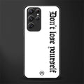 don't lose yourself glass case for samsung galaxy s22 ultra 5g image