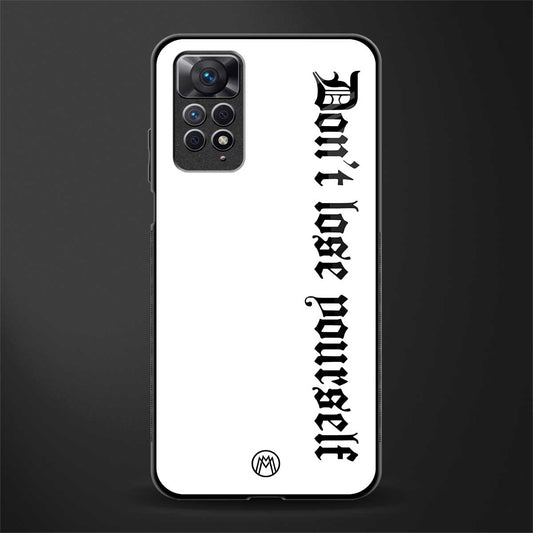 don't lose yourself glass case for redmi note 11s image