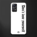 don't lose yourself glass case for redmi note 11 image