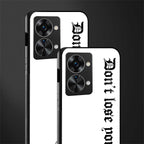 don't lose yourself glass case for phone case | glass case for oneplus nord 2t 5g