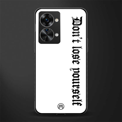 don't lose yourself glass case for phone case | glass case for oneplus nord 2t 5g