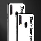 don't lose yourself glass case for vivo y12 image-2