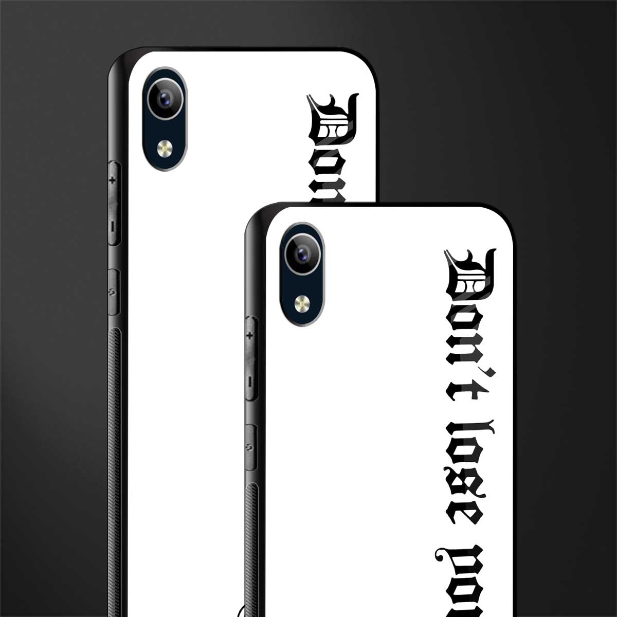 don't lose yourself glass case for vivo y1s without fingerprint image-2