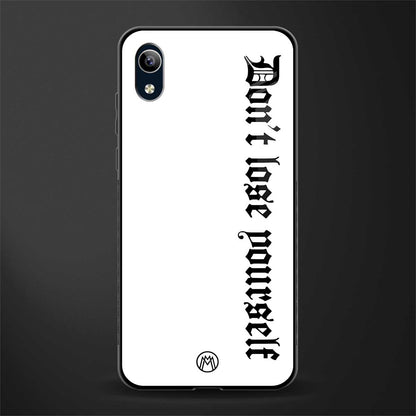 don't lose yourself glass case for vivo y1s without fingerprint image